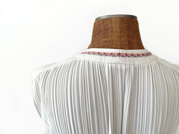 Vintage White Jonathan Logan Accordion Pleats Dre… - image 6