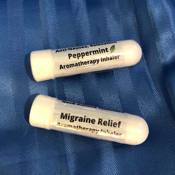 2pc Peppermint Anti-Nausea Relaxation & Migraine Relief Aromatherapy Inhaler Sticks
