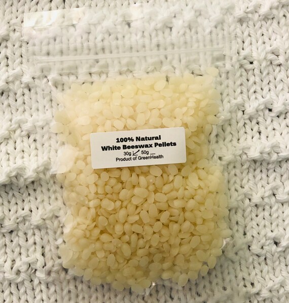 30g, 50g, 100g 100% Natural White Beeswax Pellets for Skin Products,  Candles and More 