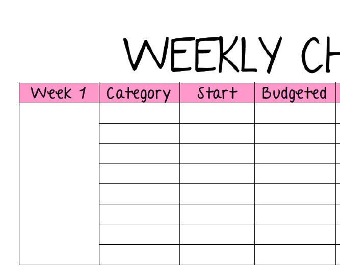 Weekly Check in Template Etsy Weekly Check in Template Etsy