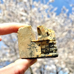 Soporte de tarjeta de visita de pirita / cráneo tallado, cristal de roca rústica de piedra de mármol, pantalla de tarjeta de visita espiritual, decoración de oficina única, tarjeta de negocios