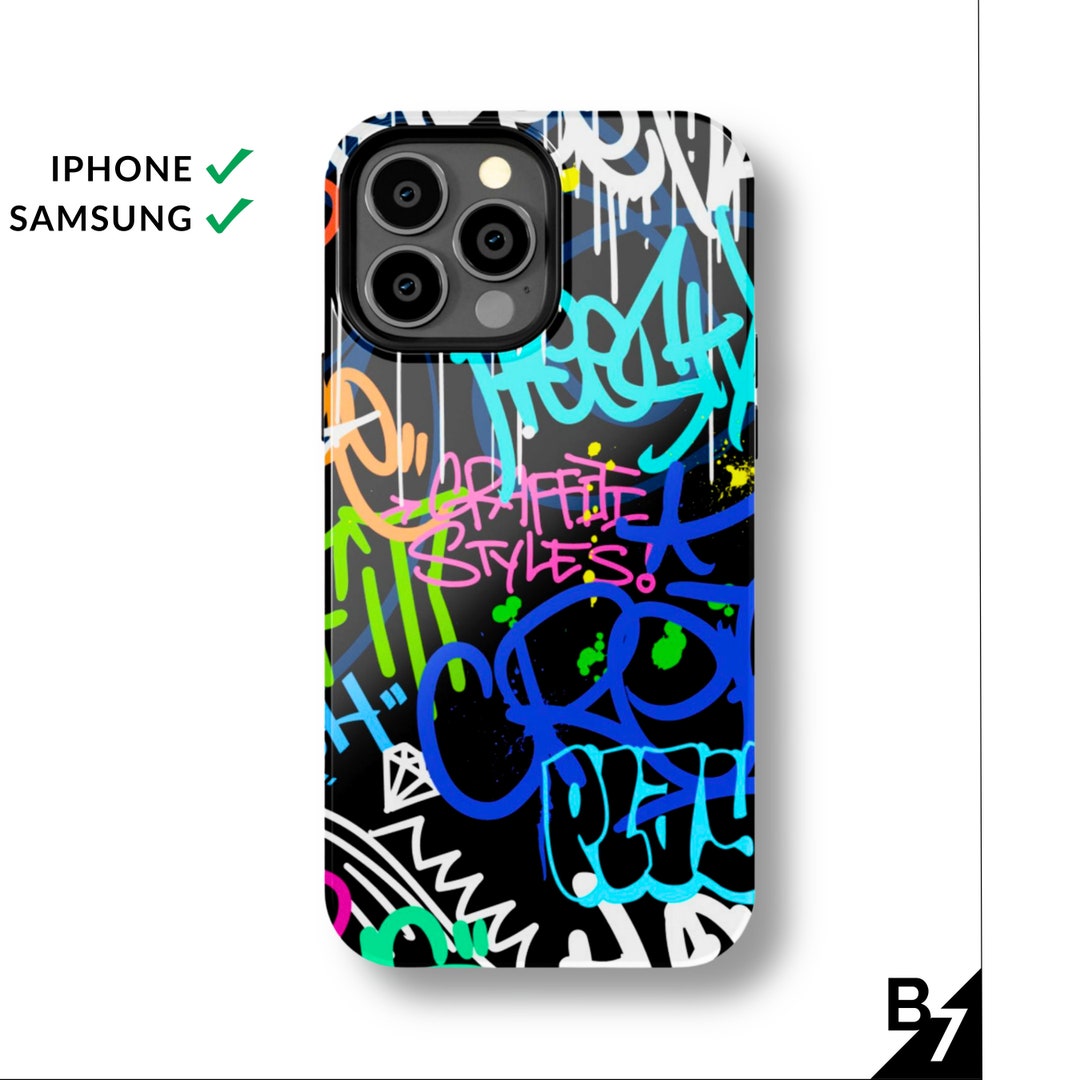 Street Style Graffiti Phone Case iPhone 15, 15 Plus, 15 Pro, 15 Pro Max