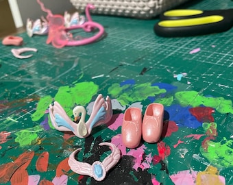 Barbie Swan Lake Odette Accessories OOAK Replacement Fan Made