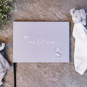 Luxury Elephant Baby Memory Book | Baby Book | Baby's First Years' | Mum to be gift | New Baby Gift | Baby Shower Gift