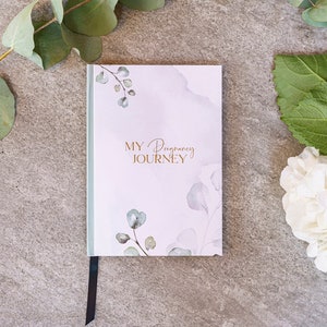 Luxury Botanical Pregnancy Journey | Pregnancy Journal | Pregnancy Diary | Pregnancy Gift | Pregnancy Book | Baby Gift | Mum to be gift