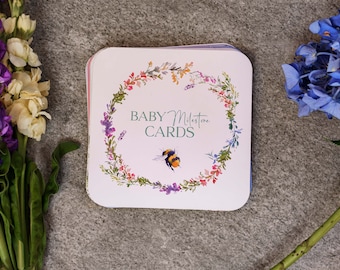 Bee Baby Milestone Cards: First Moments & Events Keepsake