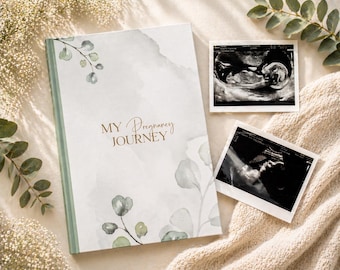 Botanical Pregnancy Journal Book UK | Pregnancy Diary | Mum To Be Gift | Baby Memory Book | Pregnancy Planner | Keepsake Journal