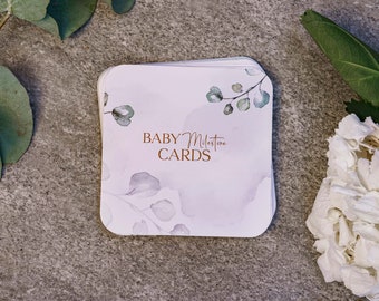 Botanical Baby Milestone Cards: First Moments Keepsake Gift