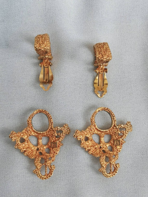 Alexis Lahellec Paris rare earrings clip vintage … - image 4