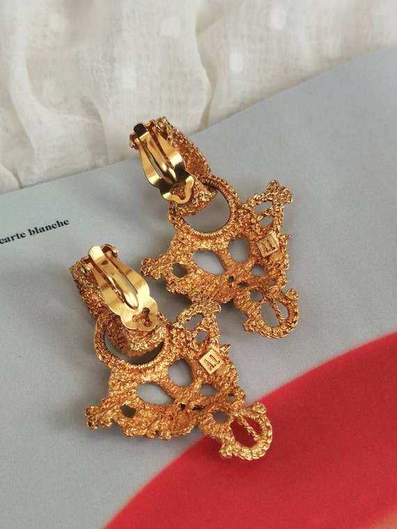 Alexis Lahellec Paris rare earrings clip vintage … - image 5