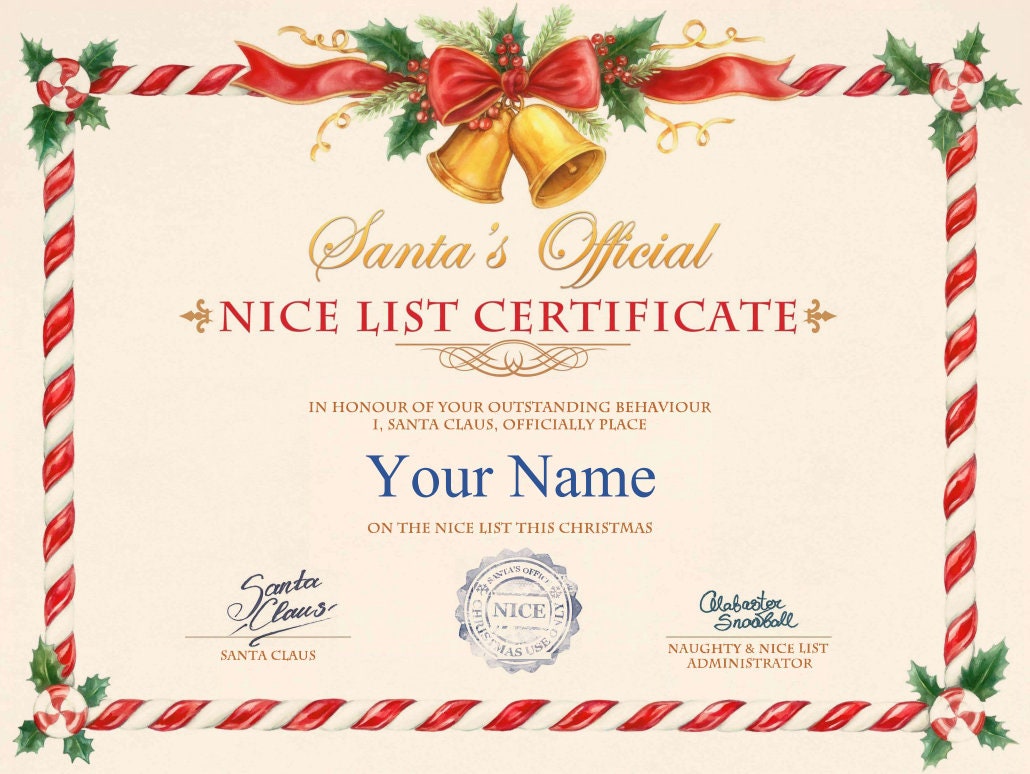 santa-s-official-nice-list-certificate-customizable-christmas-xmas-gift-for-kids-family-boys-girls-printable-instant-download-2023-etsy for Free Printable Santa Certificate Template Santa's Official Nice List Certificate - Customizable Christmas Xmas Gift for Kids Family Boys Girls- Printable Instant Download 2023 - Etsy for Free Printable Santa Certificate Template
