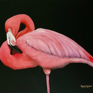 Rachel’s Flamingo Print by Rachel Michelle 8x10 - Hand Signed