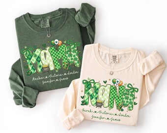 Comfort Colors St Patrick Mama Shirt: St Patrick's Day Mom Gift, St Pattys day Grandma Gift
