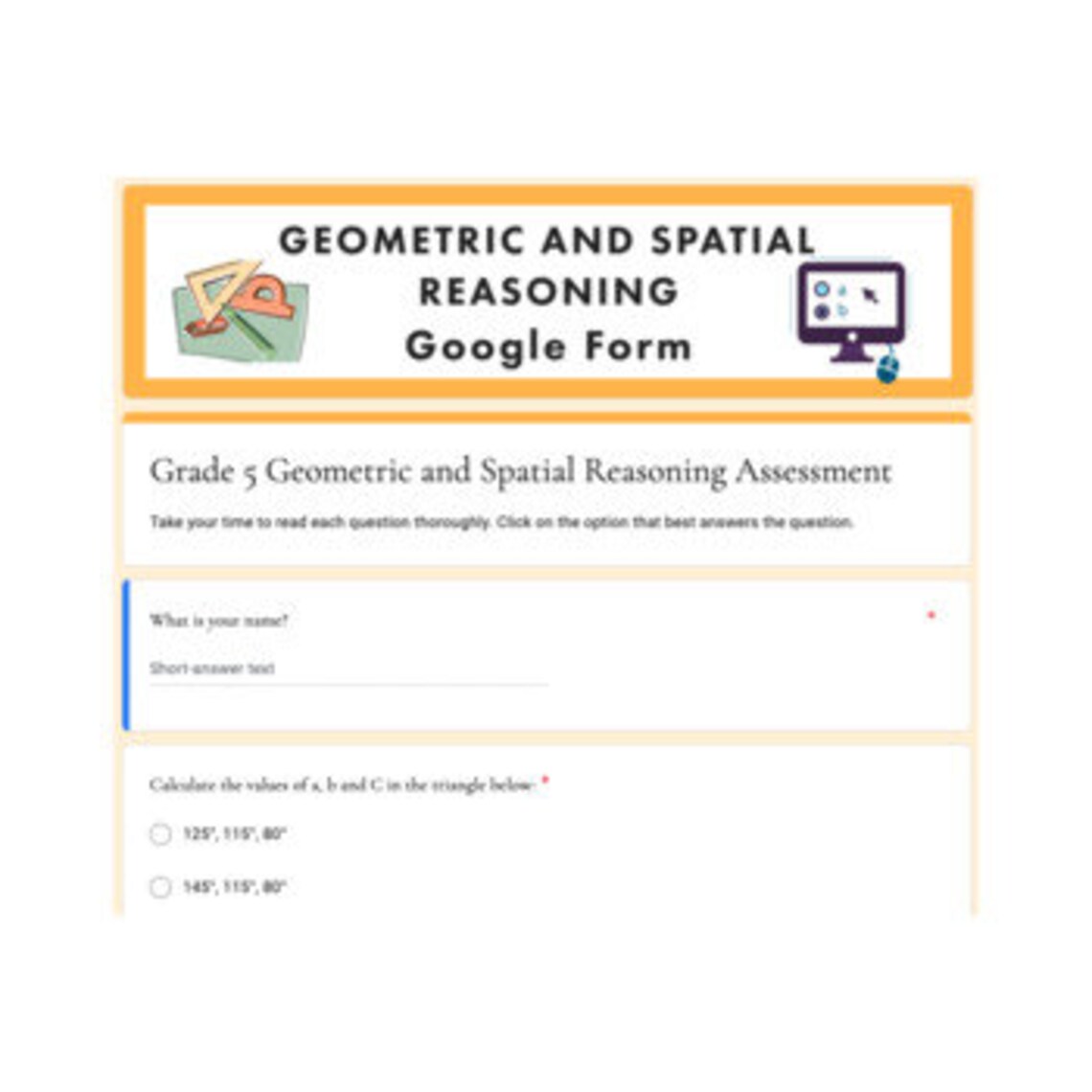 Grade 5 NEW Ontario Math Curriculum Geometry Digital Slides Etsy