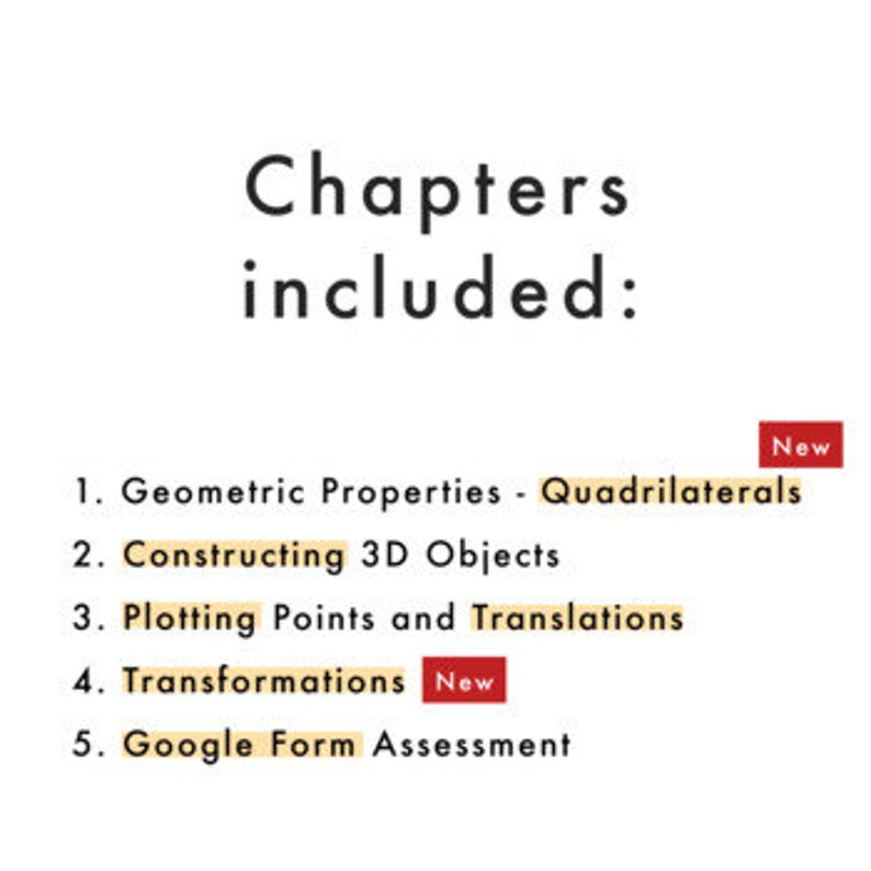 Grade 6 NEW Ontario Math Curriculum Geometry Etsy Canada