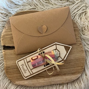 Geldgeschenk zur Einschulung, personalisierbares Geschenk zur Einschulung