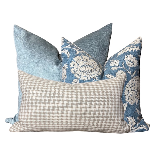 Blue Couch Pillows - Etsy
