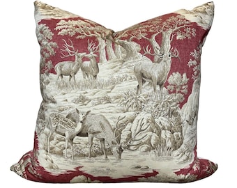 Kerst kussensloop, linnen vakantie huis bank bank decoratie - kerst kussenslopen | 45 x 45 cm kerstvakantie boerderij winter kussensloop voor bank bank decor set van 4