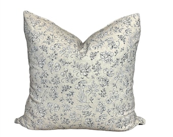 Floral Beige Pillow Cover Spring Pillows Summer Pillows Fall Pillows Curated Pillows