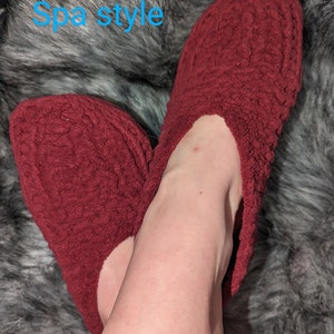 Knitted slippers/ handmade slippers/ grandma's slipper Ontario collection image 2