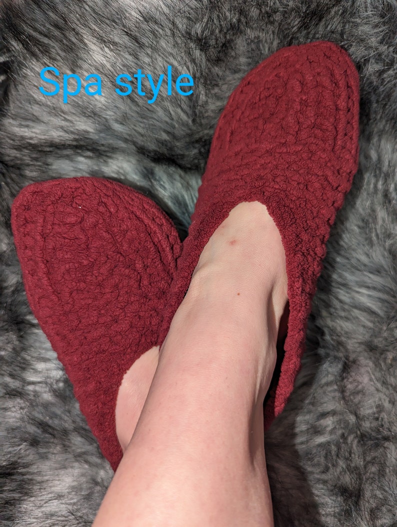Knitted slippers/ handmade slippers/ grandma's slipper Ontario collection image 2