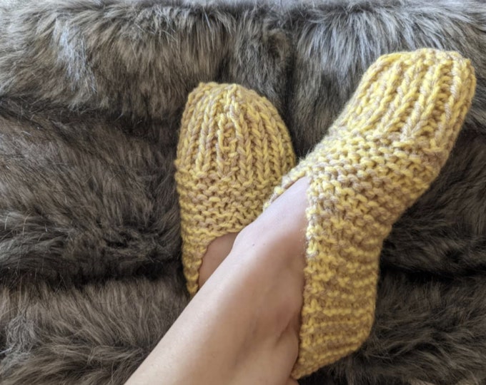 knitted house slippers