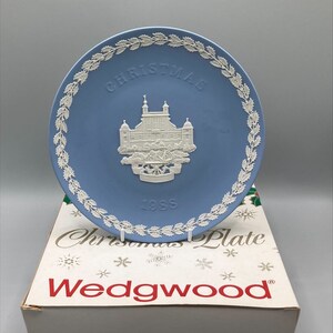 Wedgwood Jasperware Collectors Plate Christmas Collection 1988, Porcelain Plate, Art Deco, Home Deco Plate, Wall Deco Plate, Gift Idea,