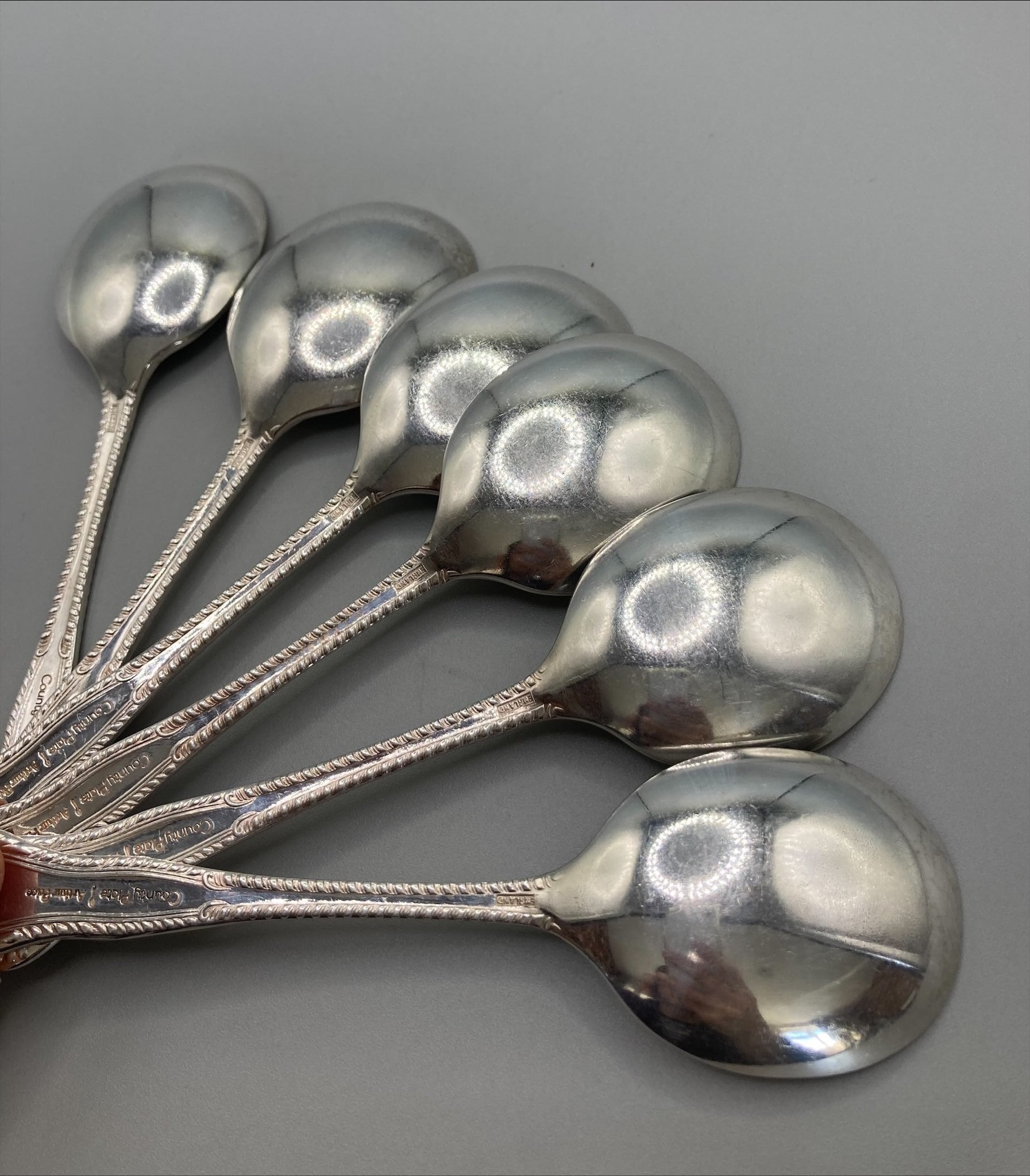Set of 6 Vintage County Plate Dessert/fruit Spoons – Arthur