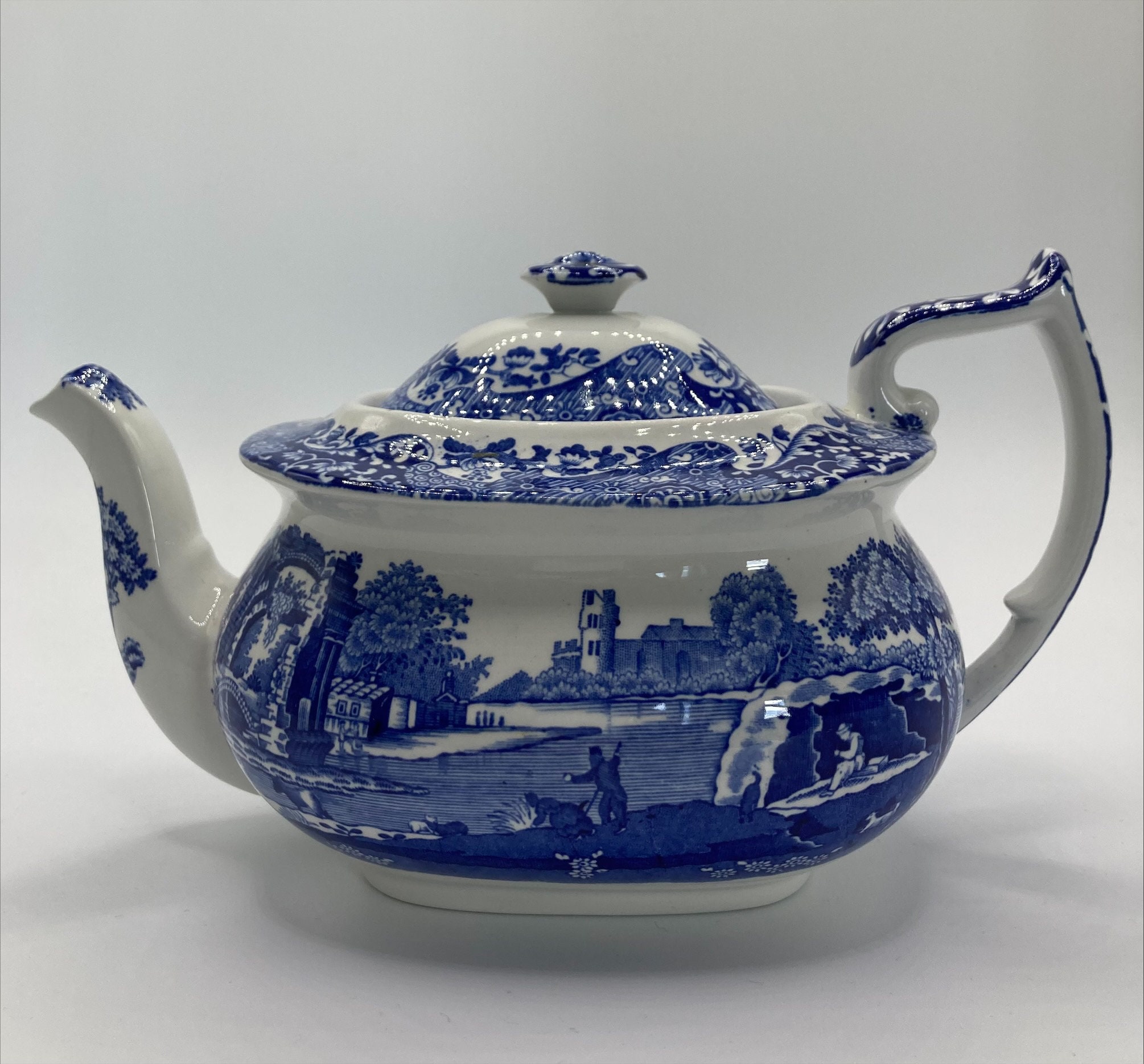 Vintage Tea Set Spode Blue Italian Tea Set for 4 Spode Blue Etsy