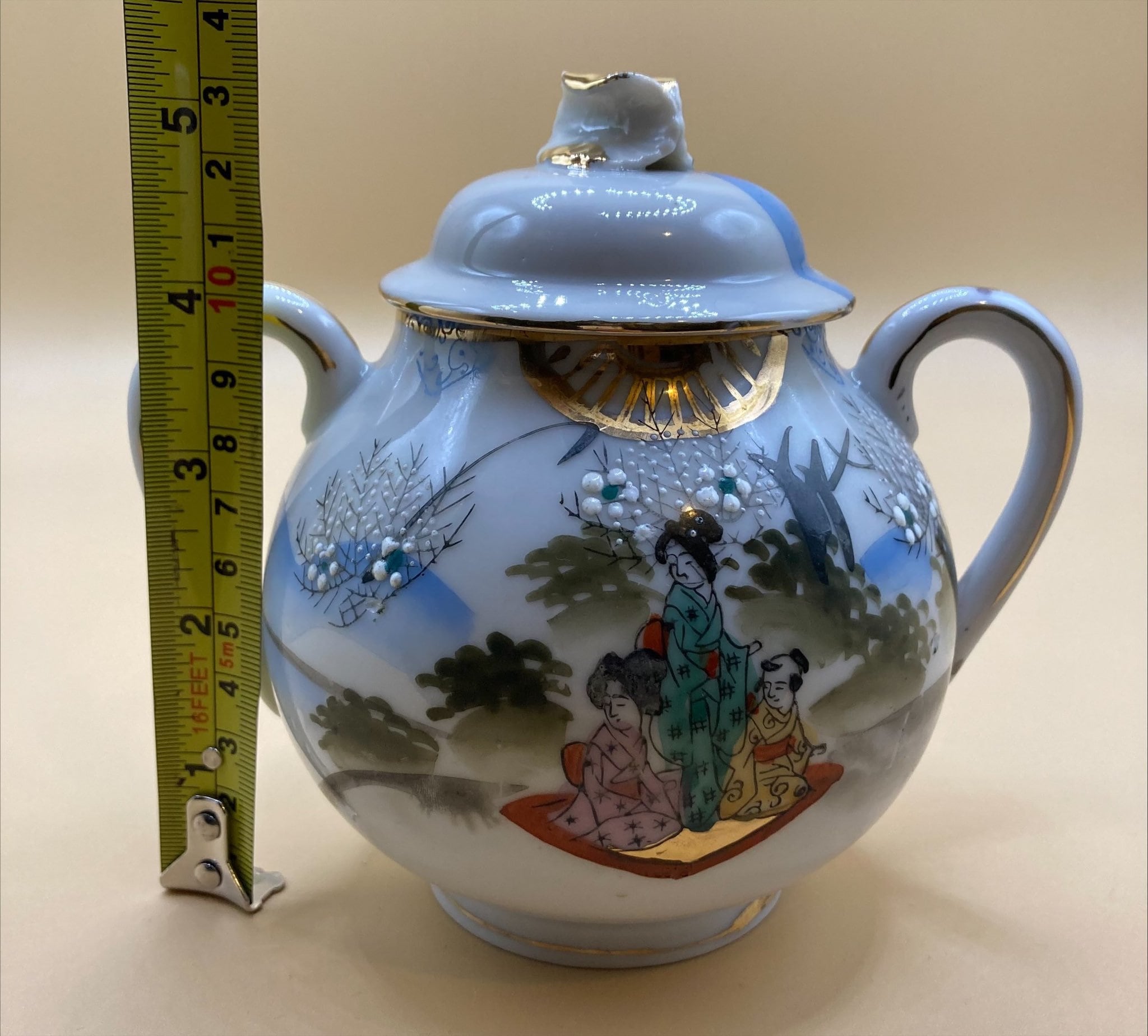 Antique Japanese Eggshell Porcelain Kutani Meiji Tea Set for Etsy UK