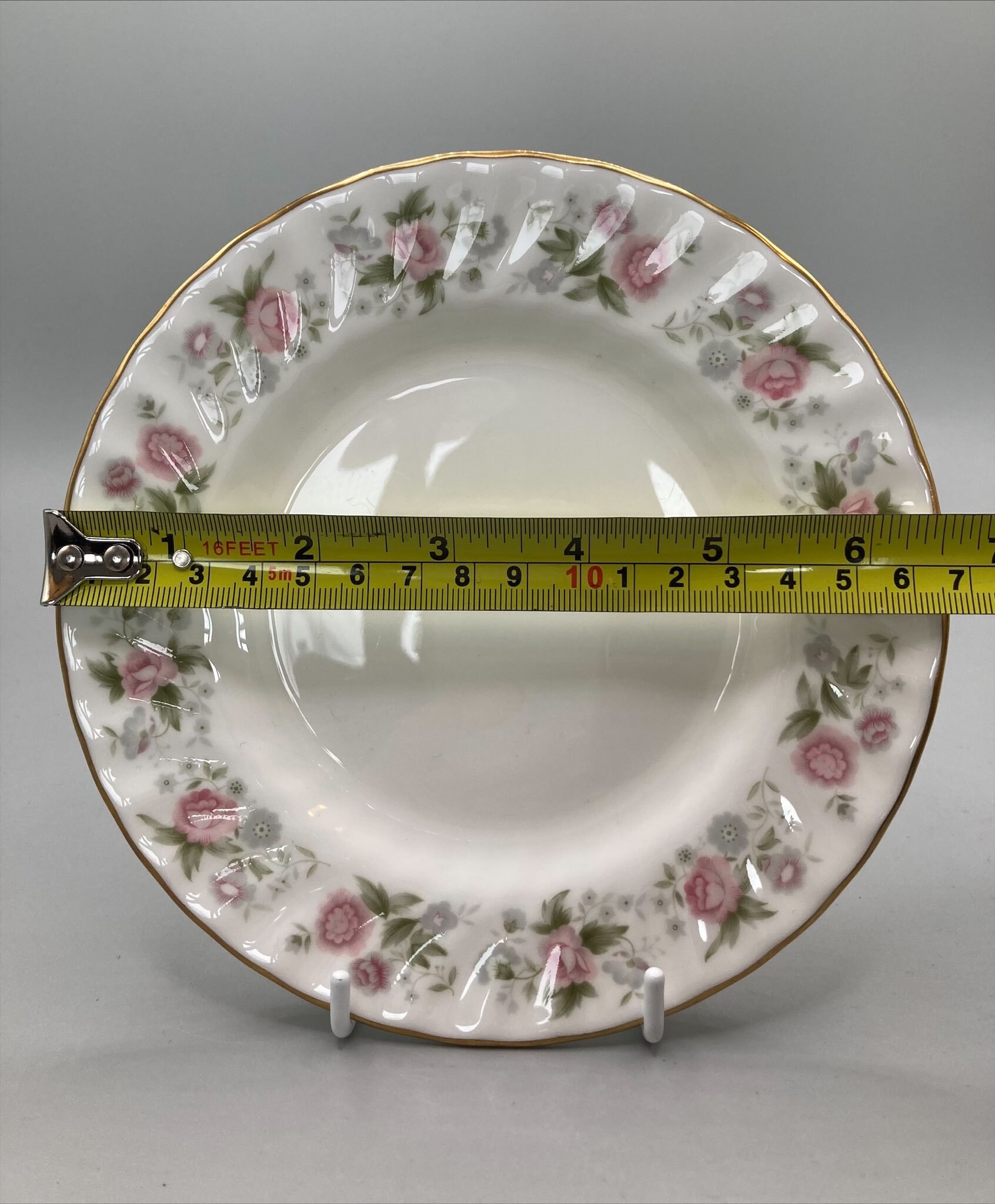Vintage Tea Set of Two Tea Trio, Minton Spring Bouquet Fine Bone