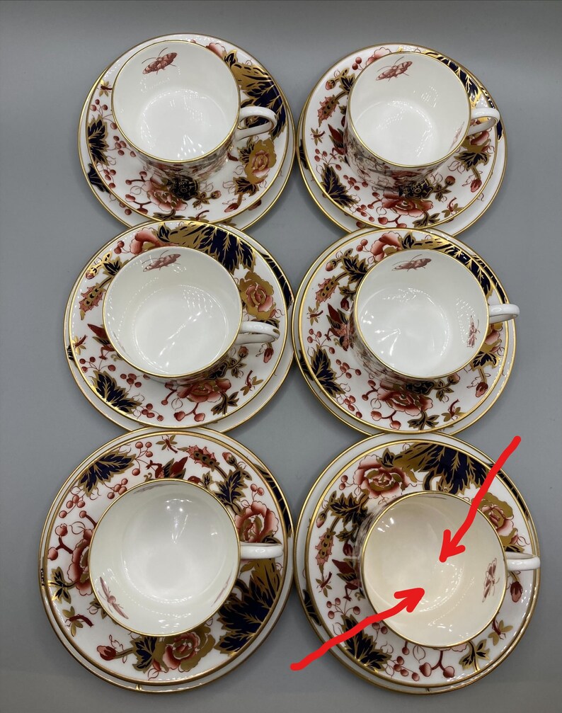 Vintage Coalport Tea Set Bone China Hong Kong Pattern Etsy