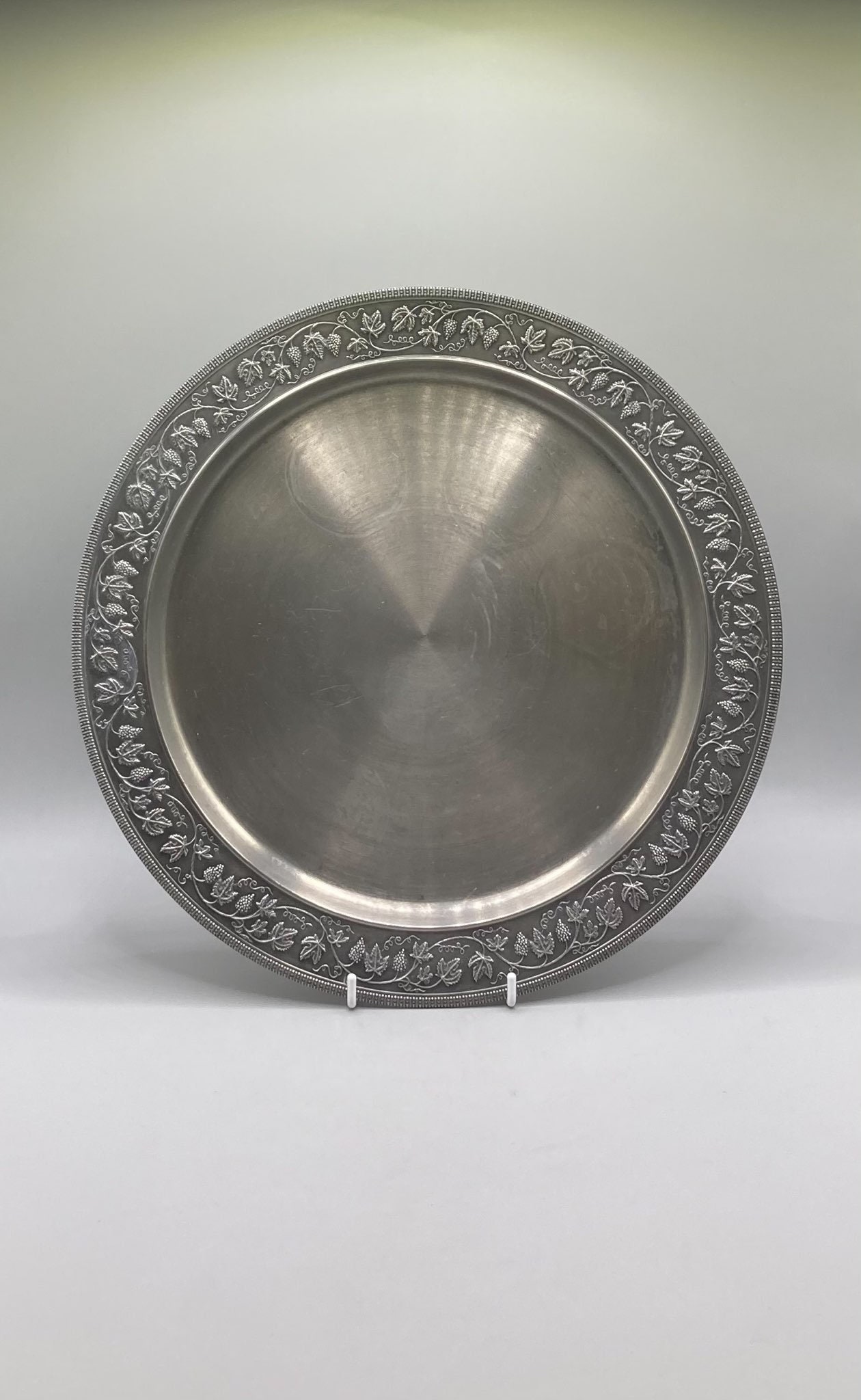 Rare SKS ZINN 95 Pewter Tray: Vintage Embossed Barware - Etsy