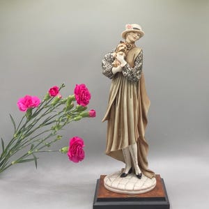 Giuseppe Armani Yang Lady With Yorkshire 0486C Figurine, Florence Figurine, Rare/Collectible Figurine, Home/Shelf Deco, Keepsake, Gift Idea