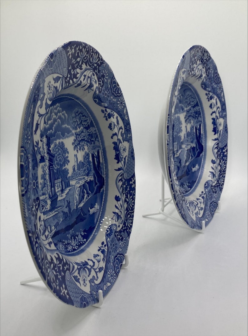 Spode Blue Italian Soup Plates - Thumbnail 3