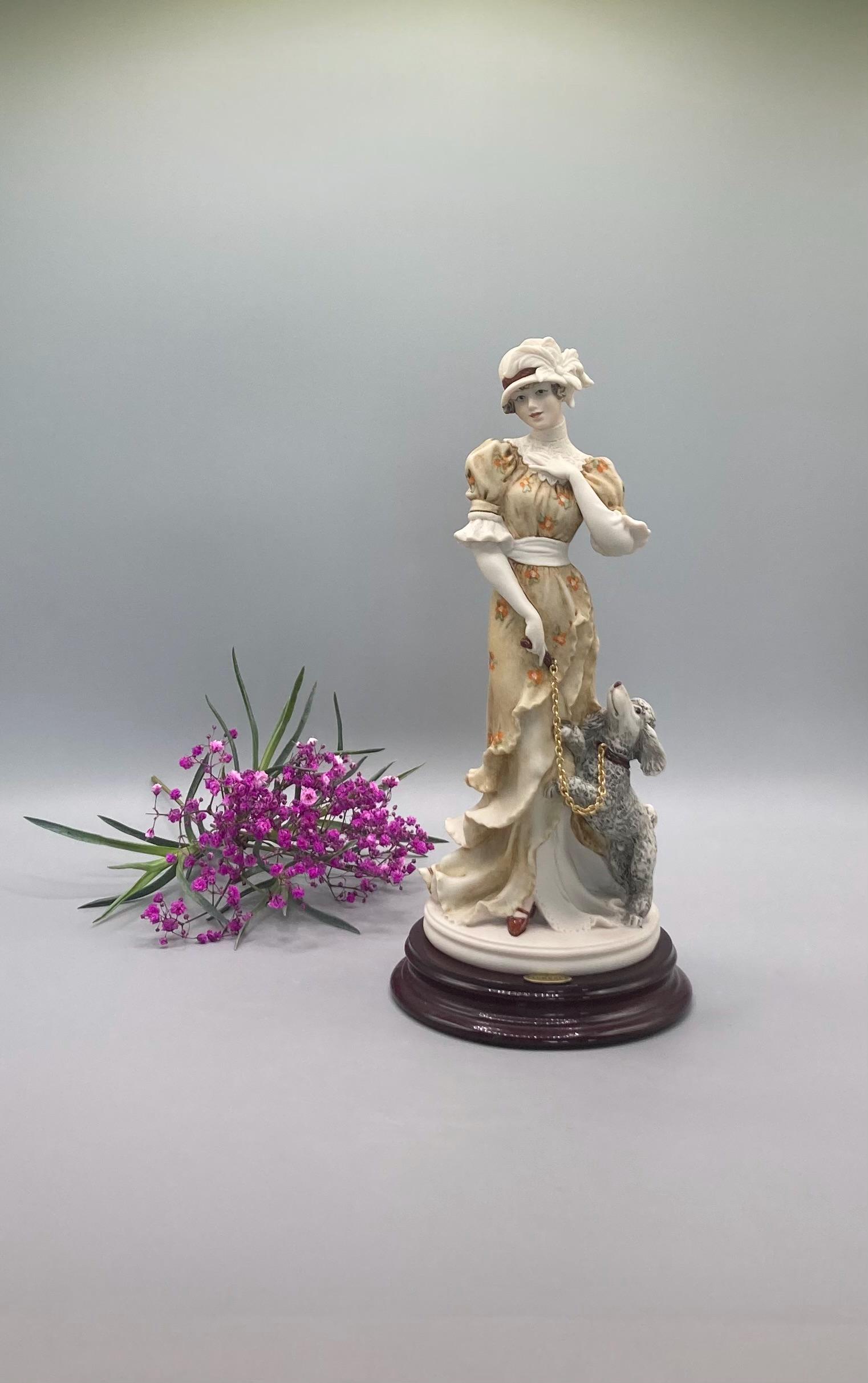 Giuseppe armani figurines lady with dog - Etsy 日本