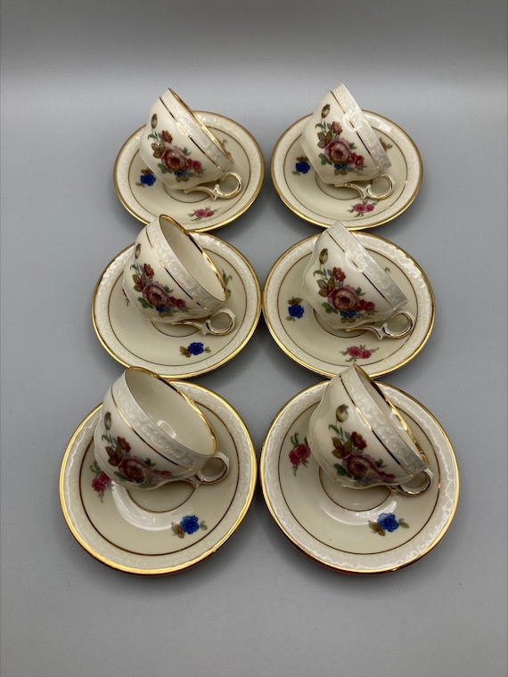 Vintage Kjøbenhavns Porcelains Coffee Set – Maleri KPM, Ivory Fine