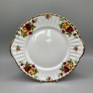 Royal Stafford  Bone China Bouquet Cake Plate, Floral Pattern Cake Plate, Gift Idea, Vintage plate, Retro plate, Collectible plate