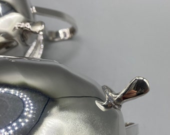 純銀P シルバープレート シュガー クリーマー トレイ ビンテージ シルバー 純銀P シルバープレート シュガー クリーマー トレイ ビンテージ