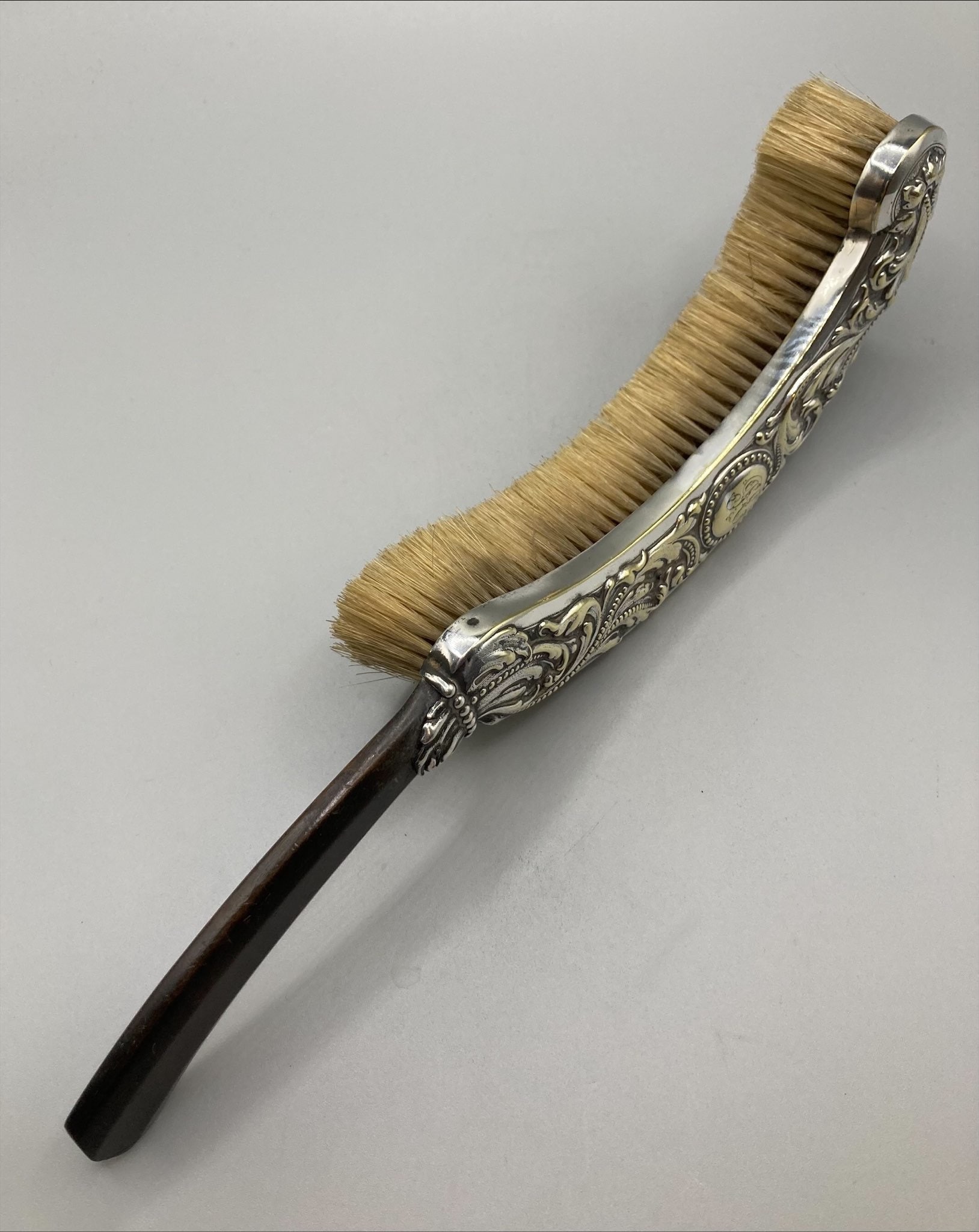 Antique American Art Nouveau Sterling Silver Table Crumb Brush by