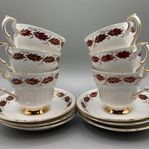 Vintage Paragon Tee-Set - Eleganz Muster, Fine Bone China Tee-Set, Geschenkidee