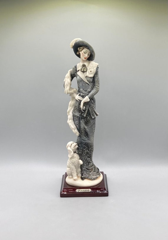 イタリア ジョゼッペアルマーニ　フローレンス　大型女性フィギュリン 47cm ヴィンテージ フローレンス社ジョゼッペ・アルマーニ フィギュ