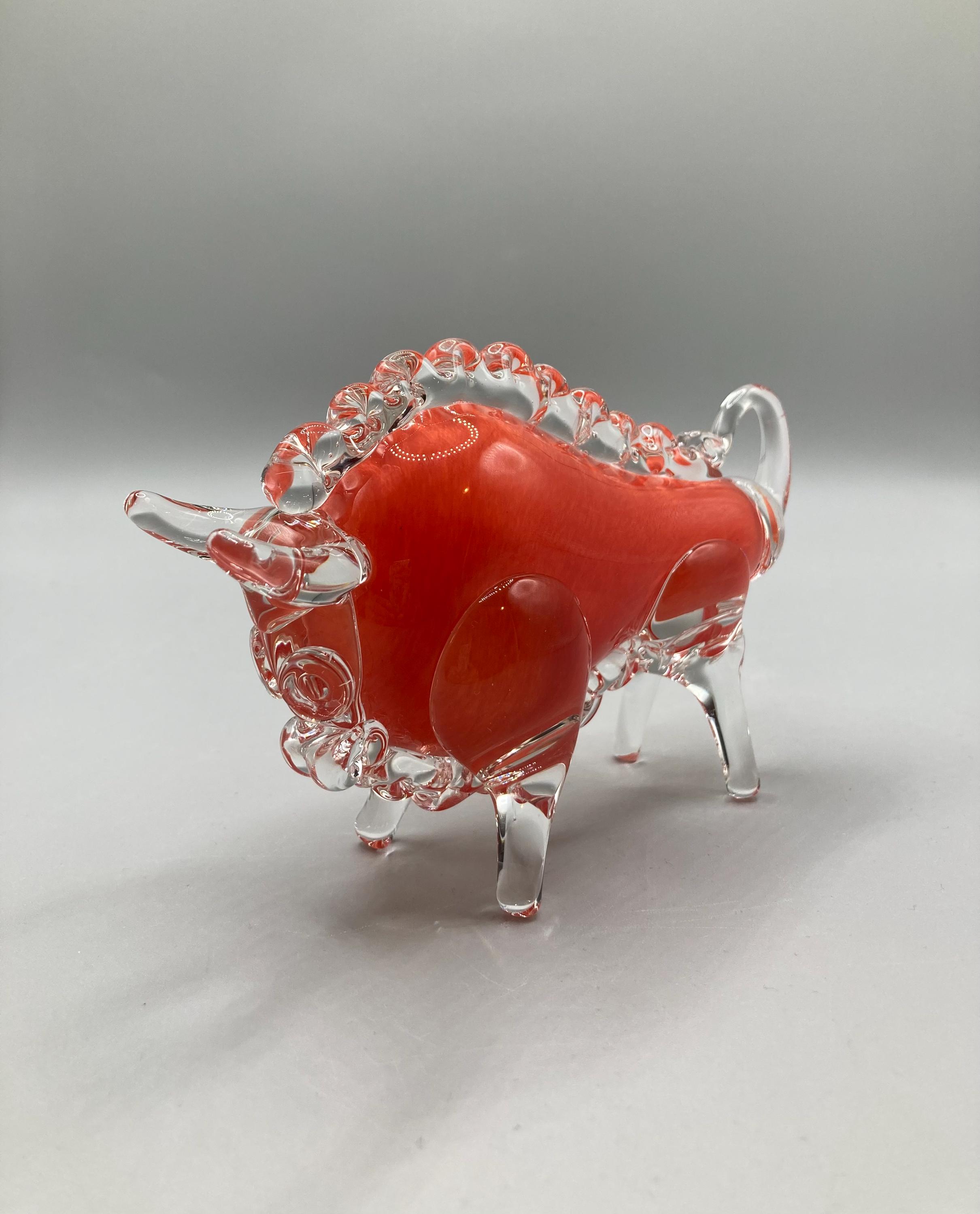 ムラーノガラスの雄牛 - Etsy 日本