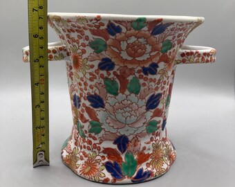 Jardinière/Cache-pot Ancien En Porcelaine Imari Peinte à La Main – Japon