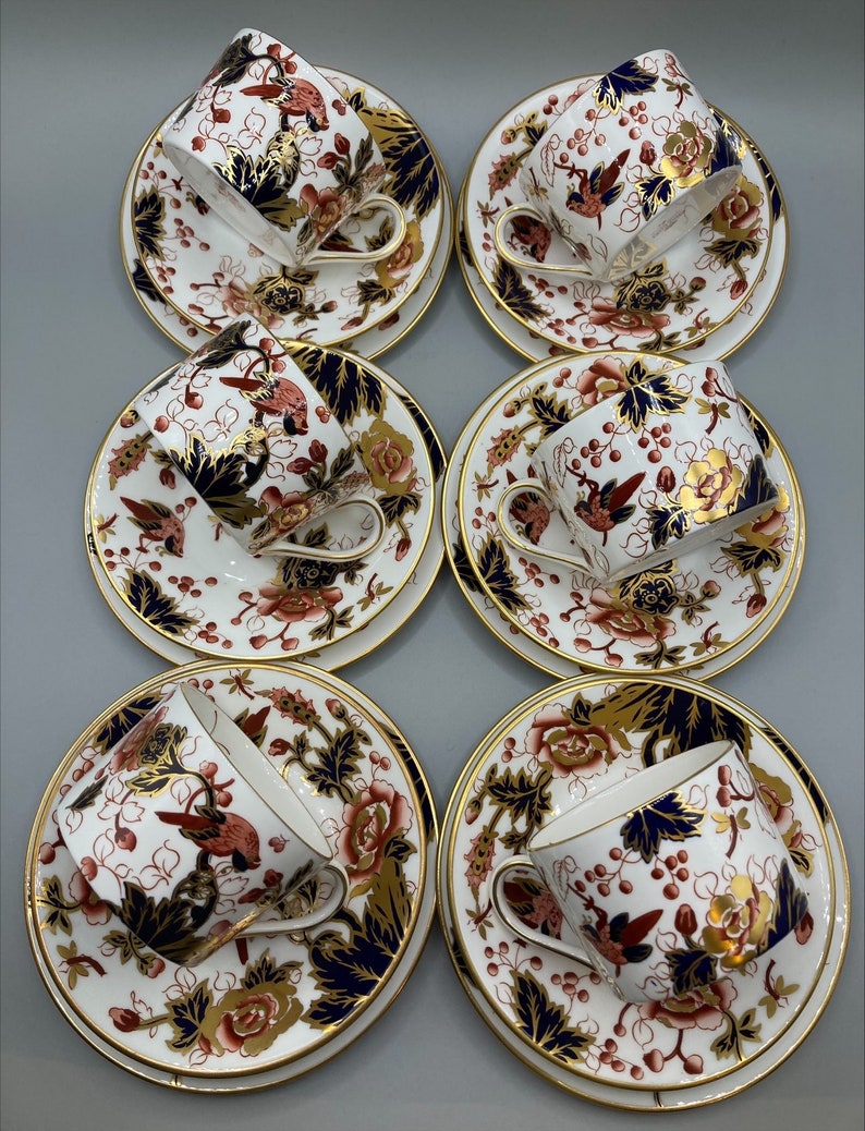 Vintage Coalport Tea Set Bone China Hong Kong Pattern Etsy