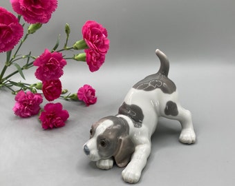 Vintage Lladro Playful Puppy Figurine: Beagle Dog, Home Decor - Etsy