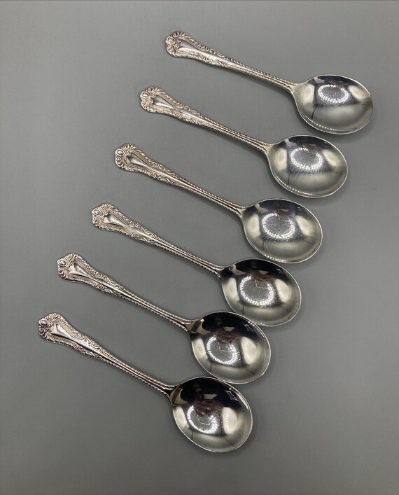 Set of 6 Vintage County Plate Dessert/fruit Spoons – Arthur
