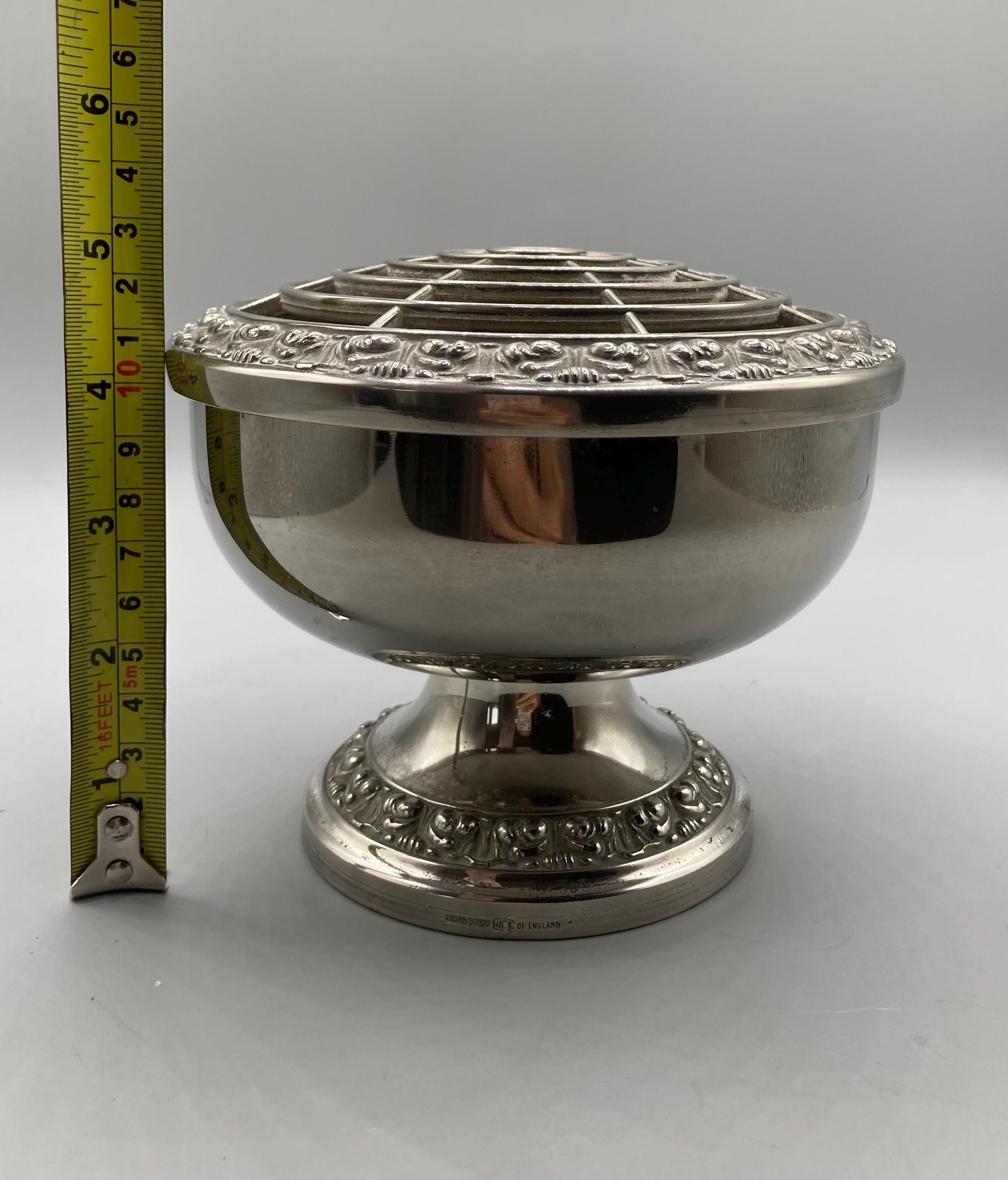 Vintage Ianthe Silver Plated Rose Bowl – Pedestal Vase / Planter