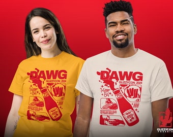 DAWG Hot Dog Unisex Red Graphic Tee | Glizzycon 2024 | Gildan 5000, Streetwear, Hot Dog Shirt, Grilling Shirt, BBQ, Funny Shirt, Meme Shirt