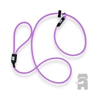 BioThane Rope Dog Slip Lead | Waterproof Training Leash, Custom Color Lavender